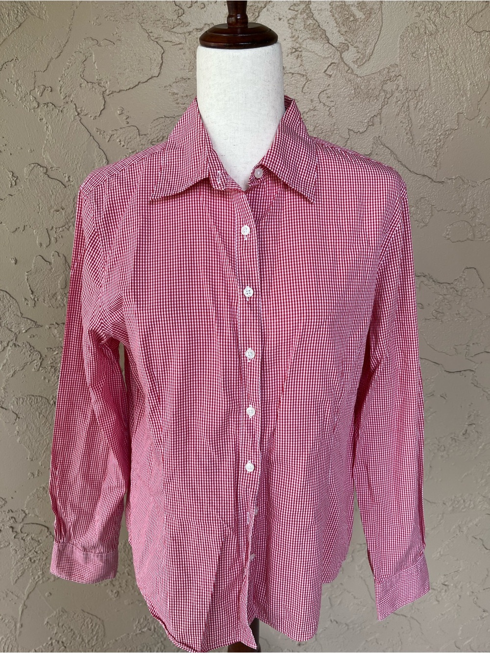 Brooks Brothers Red and White Gingham Button-Down Shirt